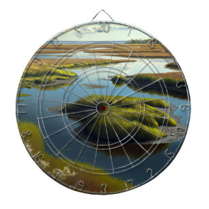 Coastal Tranquility Dart Board
