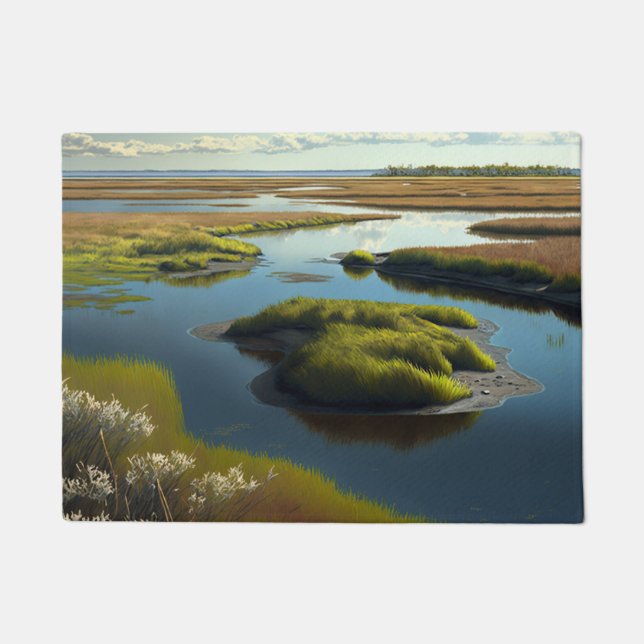 Coastal Tranquility Doormat (Front)