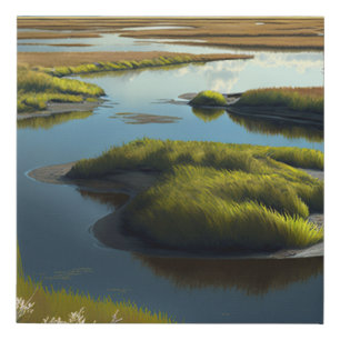 Coastal Tranquility Faux Canvas Print