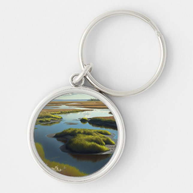 Coastal Tranquility Keychain (Front)