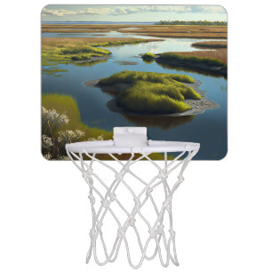 Coastal Tranquility Mini Basketball Hoop