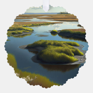 Coastal Tranquility Ornament Card