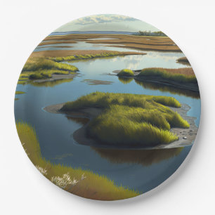 Coastal Tranquility Paper Plates