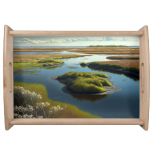 Coastal Tranquility Serving Tray