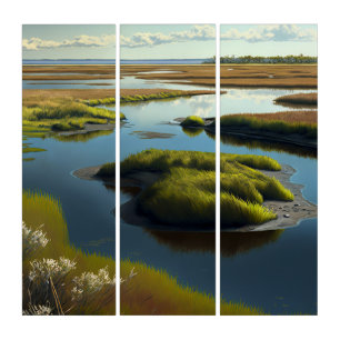 Coastal Tranquility Triptych