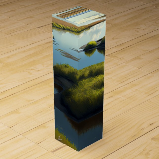 Coastal Tranquility Wine Box (Front)