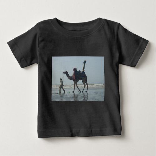 Coastal tribal CamelJPG Baby T_Shirt