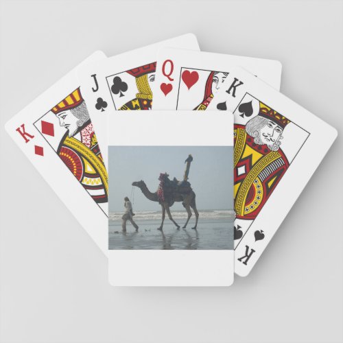 Coastal tribal CamelJPG Playing Cards