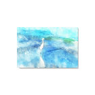 Coastal Tropical Beach Ocean Waves White Egret