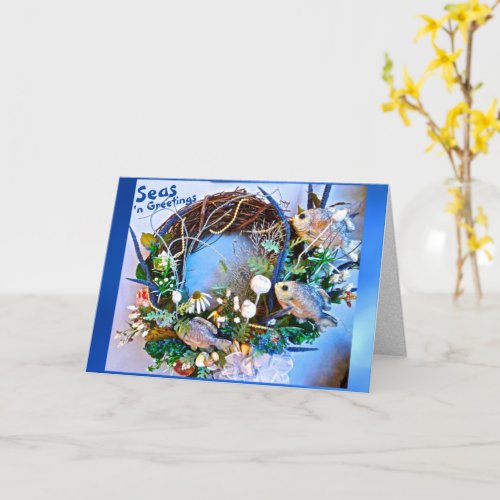 Coastal Tropical Fish Seas n Greetings Christmas Card