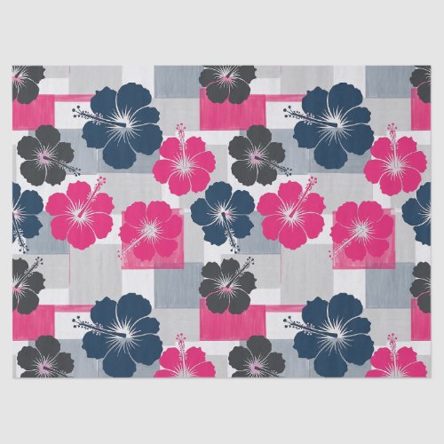 Coastal Tropical Hibiscus Pattern (13) Tissue Paper