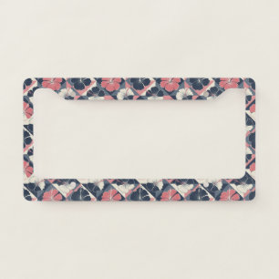Coastal Tropical Hibiscus Pattern (3) License Plate Frame