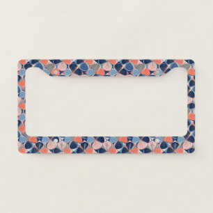 Coastal Tropical Hibiscus Pattern (7) License Plate Frame