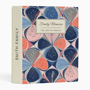 Coastal Tropical Hibiscus Pattern (7) Mini Binder