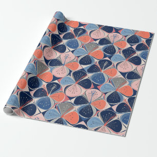 Coastal Tropical Hibiscus Pattern (7) Wrapping Paper