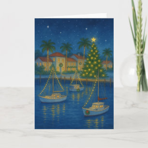 Coastal Tropics Christmas Card
