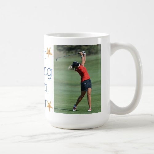 Coastal Two_Photo Best Golfing Mom Ever Coffee Mug