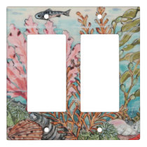 Coastal Undersea Ocean Crab Coral Fish Beach House Light Switch Cover