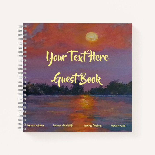 Coastal Vacation Rental Guest Book (Front)
