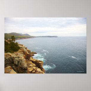 Coastal View of Acadia National Park Poster