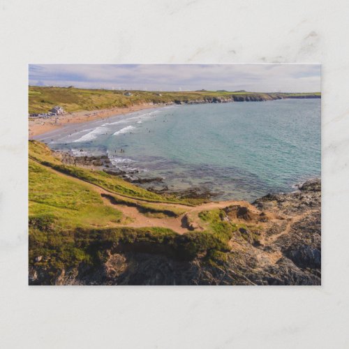 Coastal View Whitesands Bay Pembrokeshire Wales Postcard