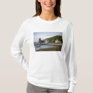 Coastal view with historic buildings, Oban, T-Shirt