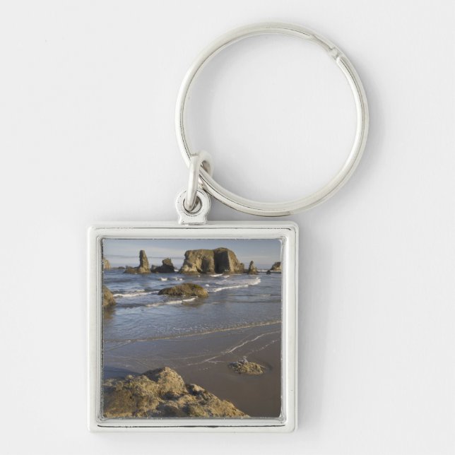 Coastal views, Bandon, Oregon Keychain (Front)