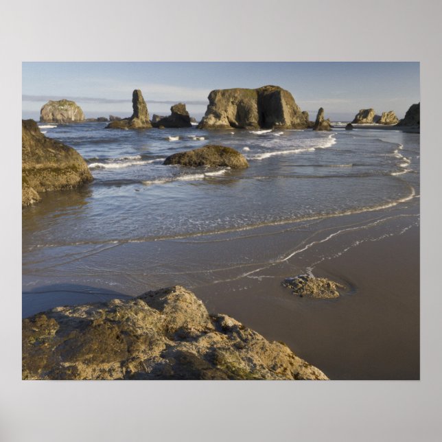 Coastal views, Bandon, Oregon Poster (Front)