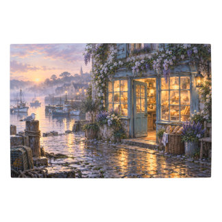 Coastal Village Bakery at Sunrise Metal Print