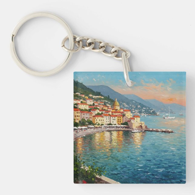Coastal Village Keychain (Front)