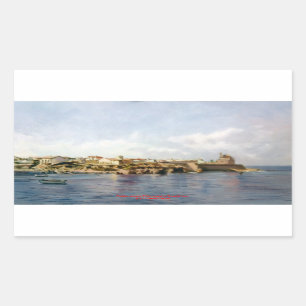 Coastal Village/Pobo costeiro/Coastal town Rectangular Sticker