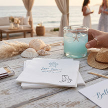Coastal Viral Classi bachelorette Party Invitation