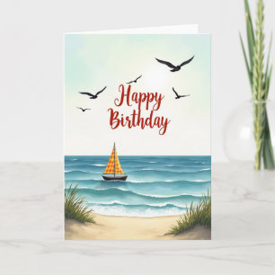 Coastal Vista Birthday Card