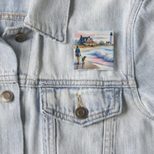 Coastal Walk to Lighthouse at Sunset Button