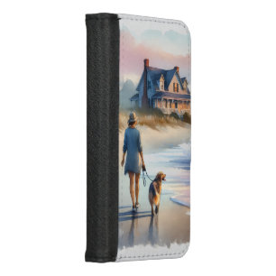 Coastal Walk to Lighthouse at Sunset iPhone 8/7 Wallet Case