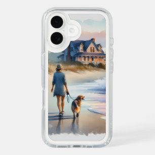 Coastal Walk to Lighthouse at Sunset iPhone 16 Case