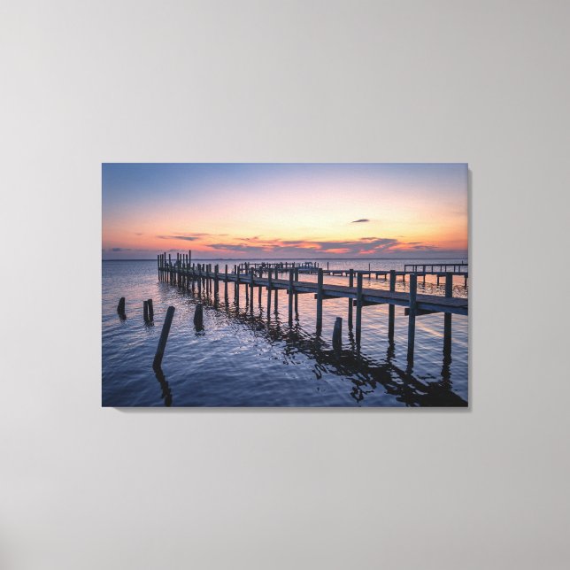 Coastal Wall Art – Serene Ocean Sunset (Front)