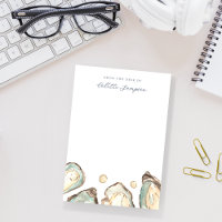Coastal Watercolor Oyster Personalized