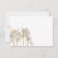Coastal Watercolor Palm Trees Destination Wedding RSVP Card | Zazzle