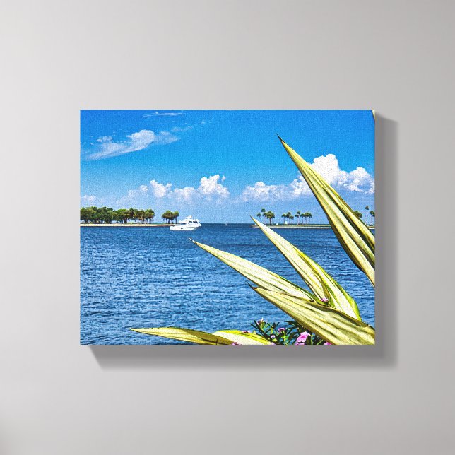 Coastal Waterfront Wall Art Tropical Ocean View (Front)