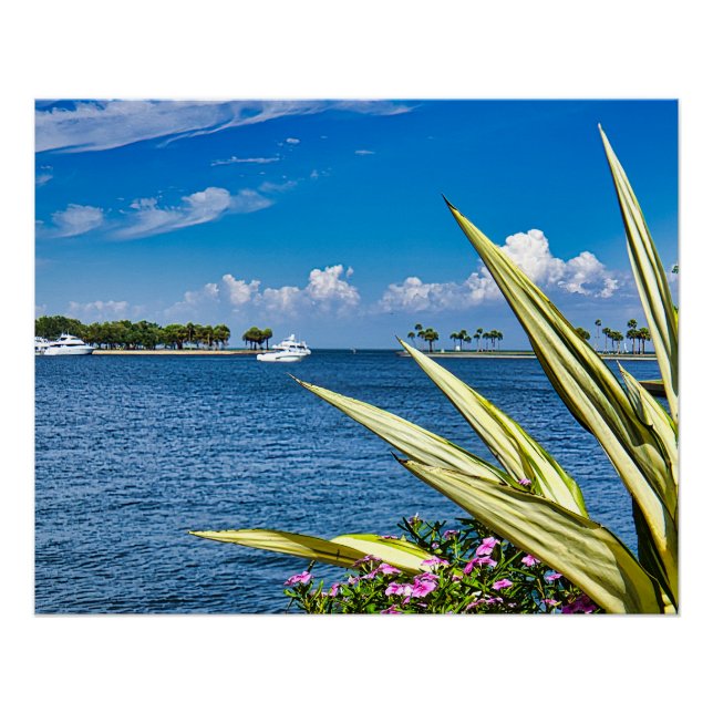 Coastal Waterfront Wall Art Tropical Ocean View (Front)