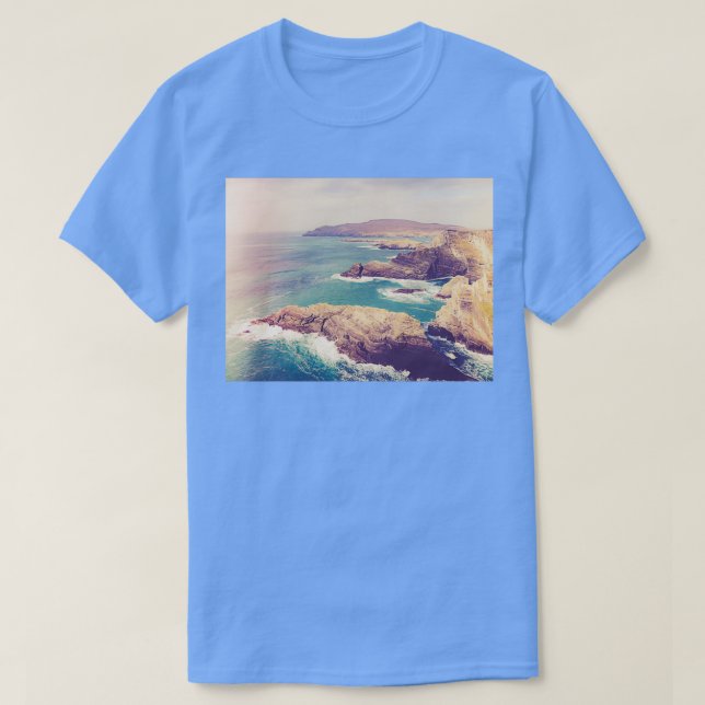 Coastal Waters Vintage Photo T-Shirt (Design Front)