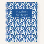 Coastal Waves Pattern - The White Lotus Notebook