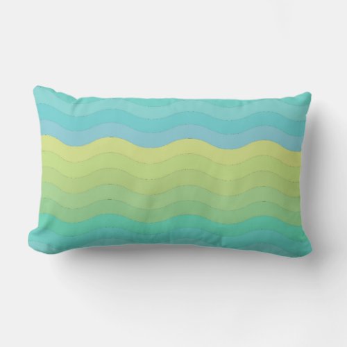 Coastal Waves Throw Pillow