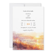Coastal Wildflowers at Sunset Art Beach Wedding