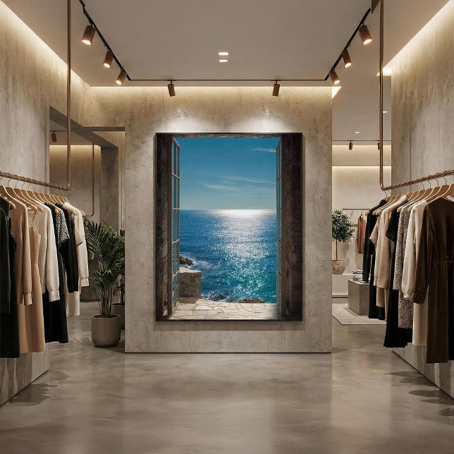 Coastal Window Illusion Wall Art Foam Board (Creator Uploaded)