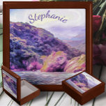 Coastal Yelapa 1620 Keepsake Box<br><div class="desc">Painting "Coastal Yelapa to Puerto 1620" Collection Hold your valuables in this beautiful, customized keepsake box. Made of lacquered wood, the jewelry box has soft felt that protects your jewelry and other collectibles. Personalize on the product page or click the "Customize" button for more design options. Designed from my painting...</div>