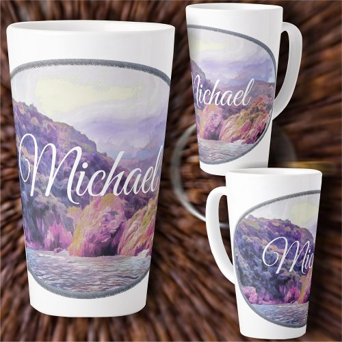 Coastal Yelapa to Puerto 1620 Latte Mug