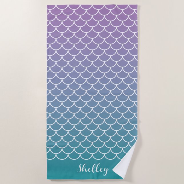 Coastal Yoga Towel | Ocean-Inspired Workout Beach (Front)