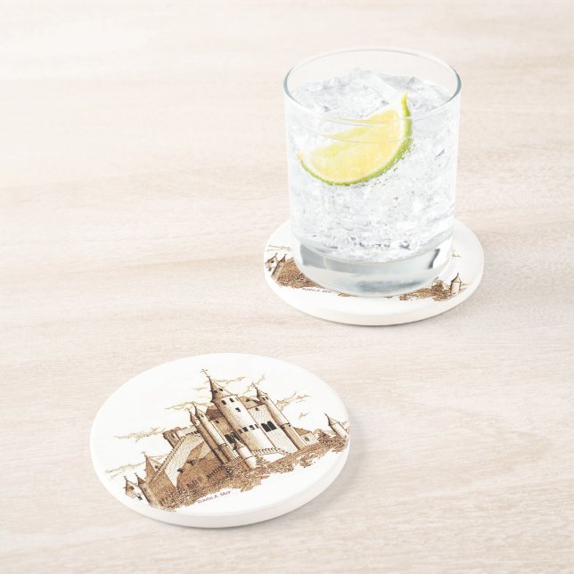 Coaster - Alcazar - castle  (sepia) (Side)